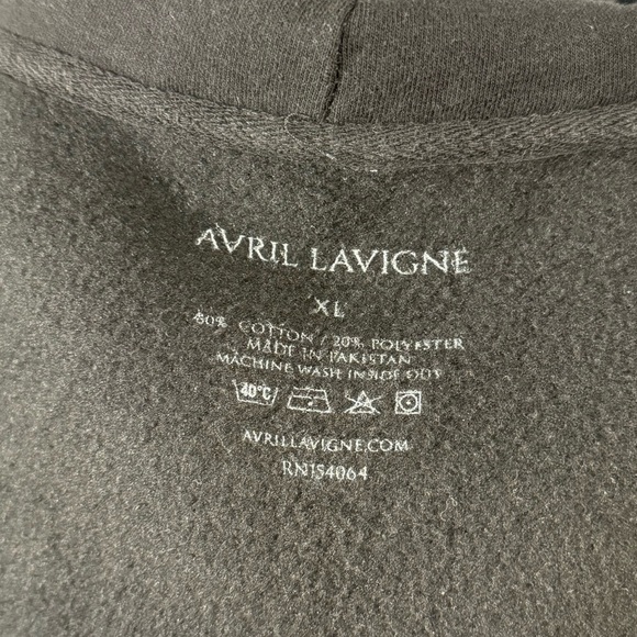 Avril Lavigne Head Above Water Hoodie XL | Tour Album Merch Black Zip Up - Picture 6 of 6